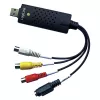 „LogiLink“ USB 2.0 A/V vaizdo griebtuvas. USB A/M į 3xCinch + MiniDIN5/F. Juoda