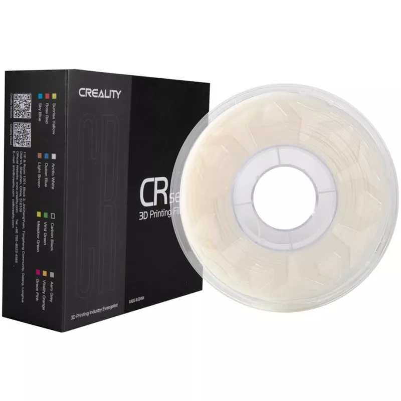 CR-PLA gija balta, 3D spausdintuvo gija (balta, 1 kg, 1,75 mm, ant ritės)