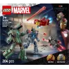 Konstravimo žaislas LEGO Marvel Super Heroes Geležinis žmogus ir War Machine rinkinys 76320, 204 dalys, 2 minifigūrėlės, 100 mm aukštis