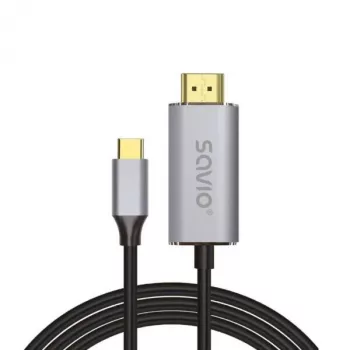 USB‑C į HDMI kabelis SAVIO CL-199, 2 m ilgio, vaizdo / garso perdavimui