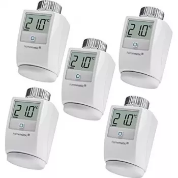 Radiatoriniai termostatai eQ-3 Homematic IP HKT 5er rinkinys — išmanusis radiatorių vožtuvų rinkinys, 5 vnt.