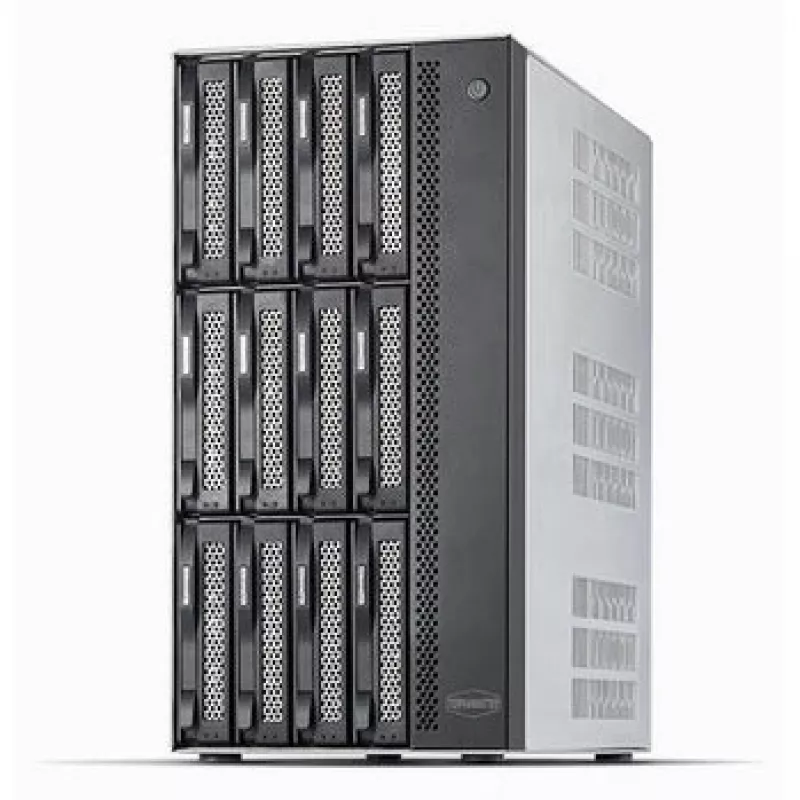 TerraMaster T12-500 Pro NAS Mini Tower Intel® Core™ i7 16 GB DDR5 0 TB Pilka