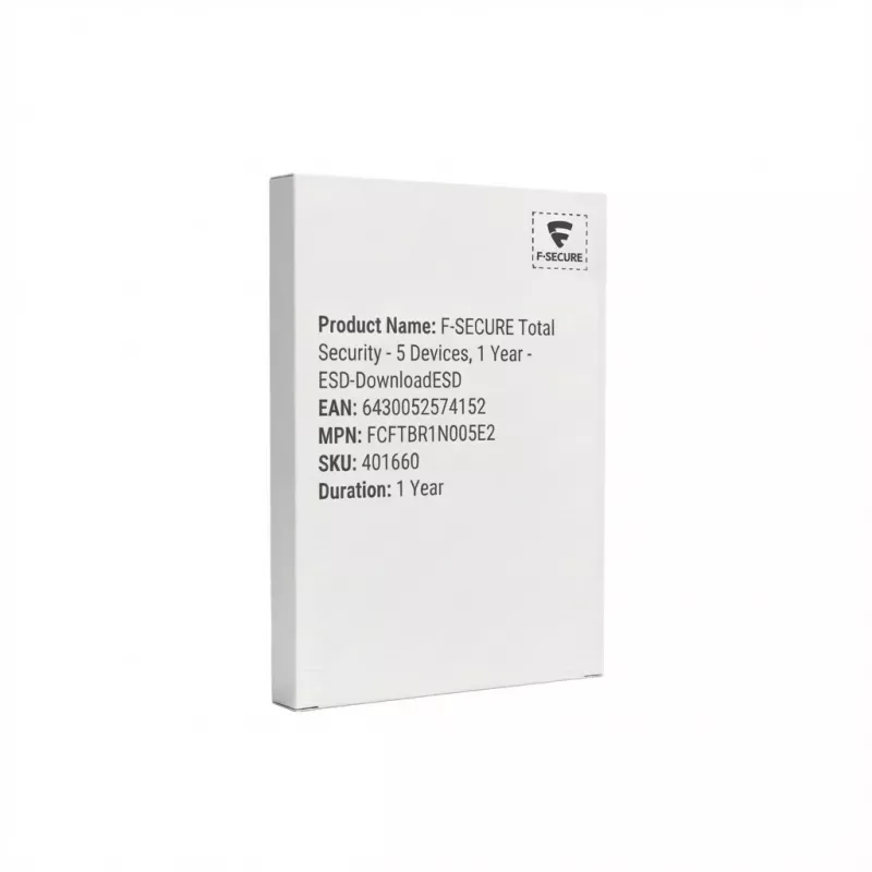 F-SECURE Total Security - 5 įrenginiams, 1 metai - ESD-DownloadESD