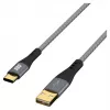 EFB Elektronik USB-A į USB-C laidas 60W QC 3A pilkas - laidas - skaitmeninis/duomenų (USB-AC-00004)