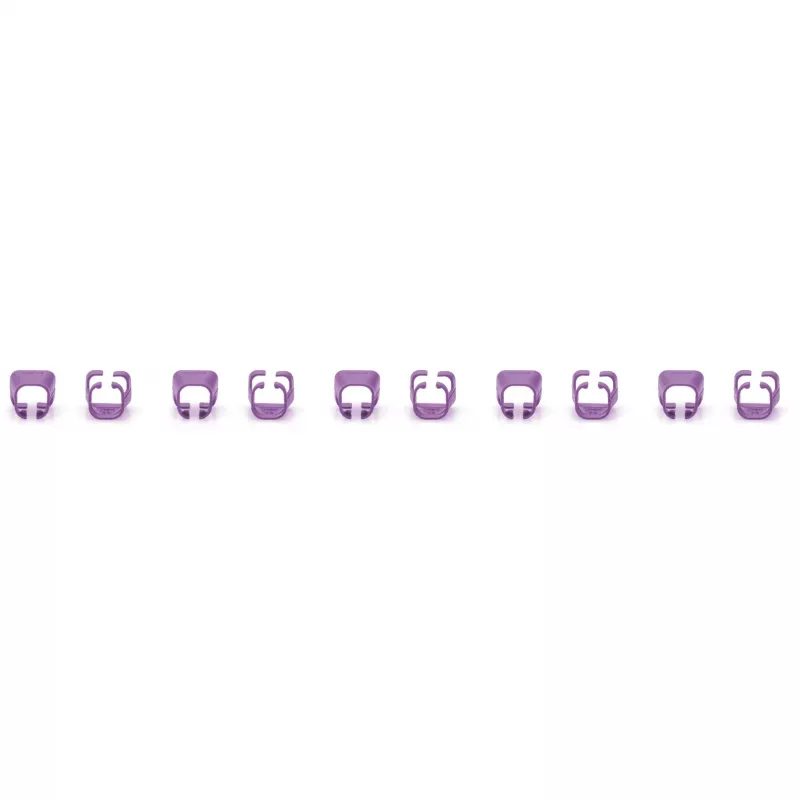 Spalvinis kodavimo segtukas Digitus Color clips skirtas pataisymo kabeliui A-CC-VI PVC violetinis