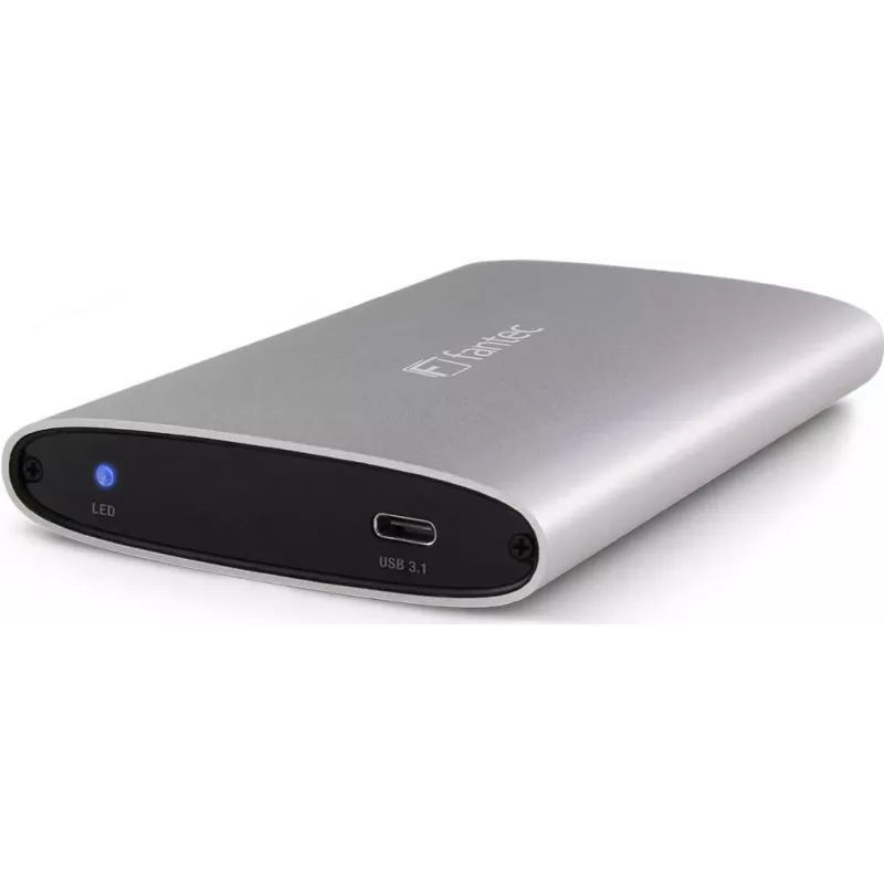 FANTEC ALU-25U31 2,5 USB 3.2 Aliuminis korpusas SATA HDD/SSD, sidabrinis