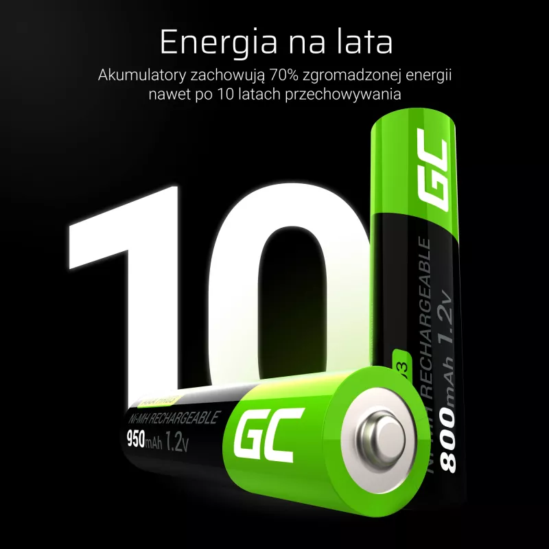 Green Cell GR08 buitinė baterija Įkraunama baterija AAA nikelio-metalo hidridas (NiMH)