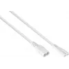 kabelmeister Euro-Extension Plug C8 (tiesus) į Socket C7 / Euro 8 (tiesus), balta, 0,75mm², 0,1m (SK0870-W001)