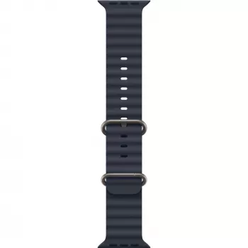 Navy Ocean Band 49 mm - Natural Titanium Finish