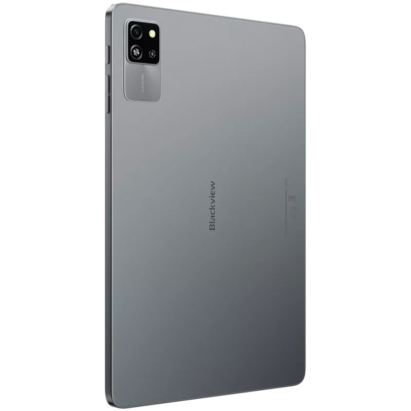 Blackview Tab 60 WiFi 4GB/128GB, 10,1 colio HD IPS 800x1340, aštuonių branduolių 1,8 GHz, 5 MP priekinė / 8 MP galinė kamera, baterija 5100 mAh, USB Type-C, Android 14, pilka