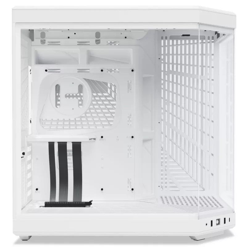 PC korpusas HYTE Y70 Midi Tower baltas – palaiko EATX, GPU iki 42,2 cm, CPU aušintuvo aukštis 18 cm