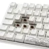 Ducky One 3 Classic Pure Balta TKL žaidimų RGB LED - MX-Brown klaviatūra USB vokiška balta (DKON2187ST-BDEPDPWWWSC1)