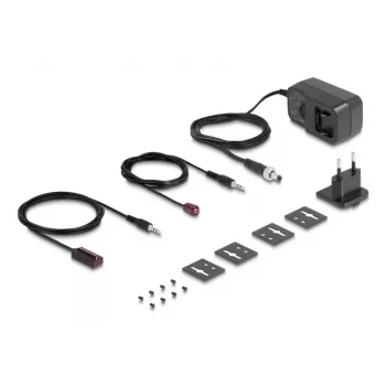 AV siųstuvo ir imtuvo rinkinys DELOCK 65955 — Cat6/Cat6a HDMI ilgintuvas, iki 3840×2160, laidinis, Micro-USB B maitinimas