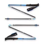 Trekking lazdos Juoda Diamond Distance Carbon Z, sulankstomas anglies pluošto kotas, 120 cm, 280 g, 3 segmentų