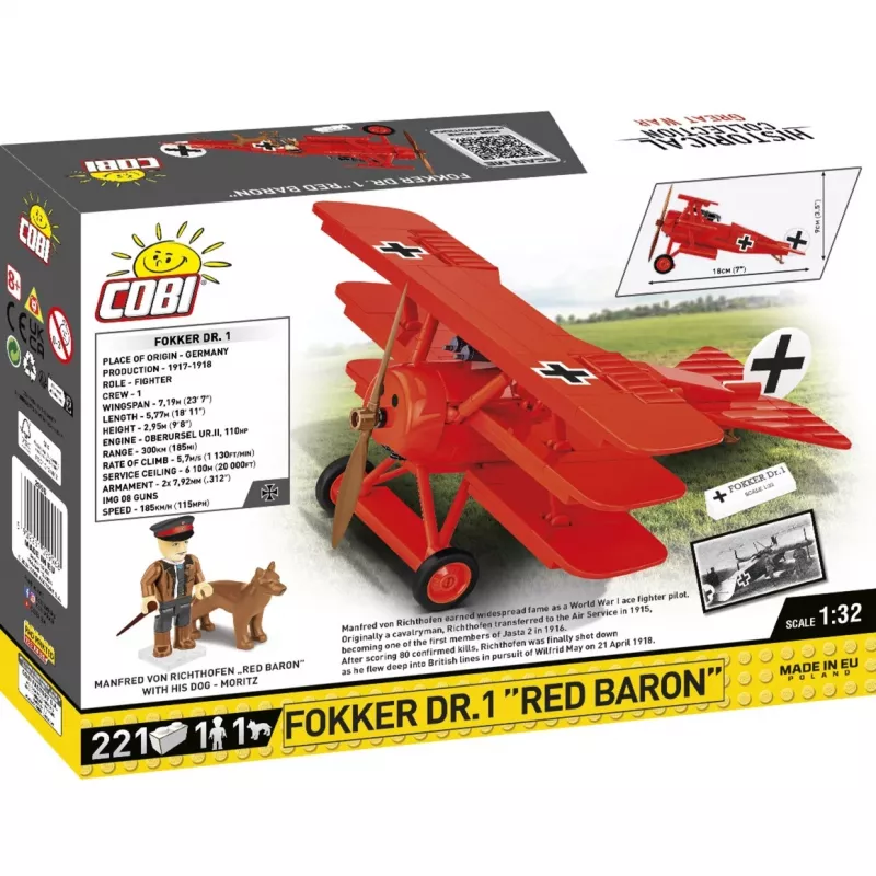Blokai Fokker DR.1 Red Baron 221 blokai
