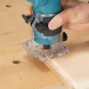 DRT52Z Makita 18V LXT akumuliatorinis belaidis 1/4 colio frezavimo įrankis - tik įrenginys