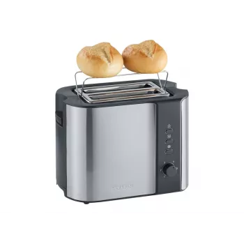 Severin 2589 2 riekelėms 800 W Juoda, nerūdijantis plienas