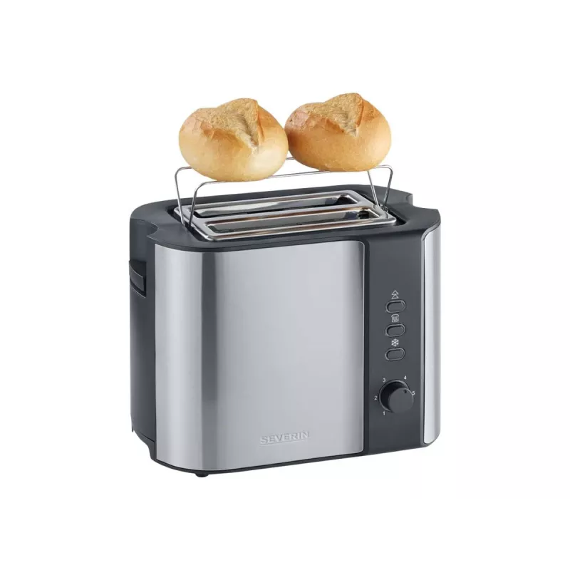 Severin 2589 2 riekelėms 800 W Juoda, nerūdijantis plienas