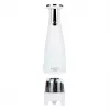Elektrinis druskos ir pipirų malūnėlių rinkinys Adler AD 4449W Steel White, keraminės girnos, 150 ml, USB-C įkraunamas