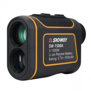 Lazerinis tolimatis SNDWAY SW-1500A — nuotolis 1500 m, modelis SW-1500A, rankinis atstumo matuoklis