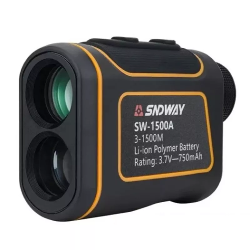 Lazerinis tolimatis SNDWAY SW-1500A — nuotolis 1500 m, modelis SW-1500A, rankinis atstumo matuoklis