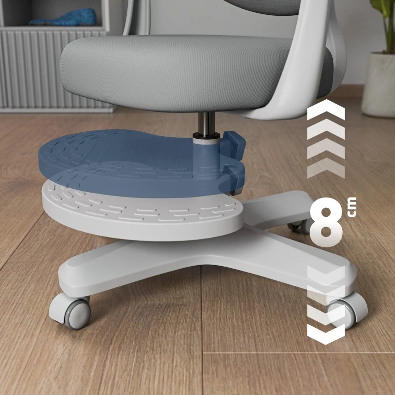 Biuro pasukama kėdė mark adler Junior 4.6 Pilka — kompaktiška ergonomiška darbo kėdė