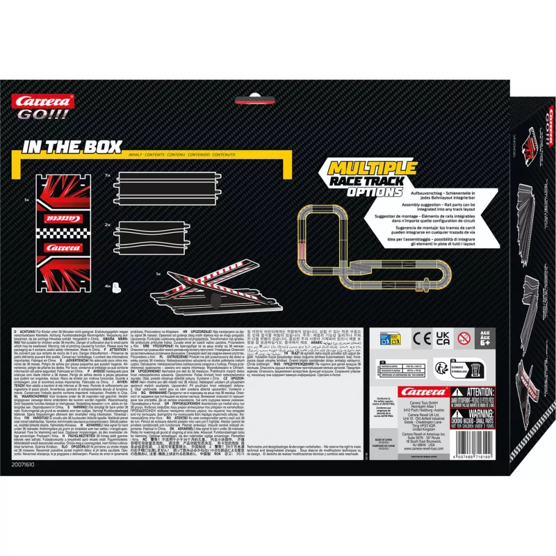Slot car trasos praplėtimo rinkinys CARRERA GO!!! Mega Extension Pack 20071610, skirtas GO!!! masteliui