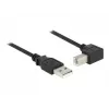USB kabelis DeLOCK 0,5 m USB 2.0-A USB 2.0-B juodas