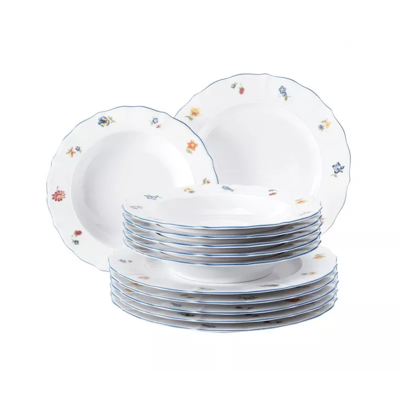 Seltmann Weiden 4003106989848 stalo indų rinkinys 12 vnt. Porcelianas baltas