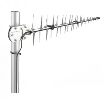 Poynting Antennas LTE/GSM stiebo antena A-LPDA-0092 sidabrinė SMA (M) LoRa Helium 11dbi Yagi/Stiebo SMA - vyriška 7m kabelis