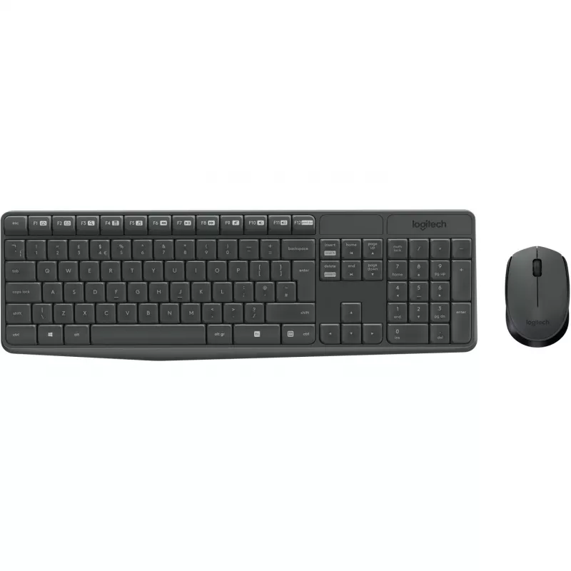 Logitech MK235 - Klaviatūros ir pelės rinkinys - belaidis