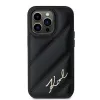 Karl Lagerfeld Apple iPhone 13 Karl Lagerfeld Diagonal Quilted Script (KLHCP13XPQDSMGK) Telefono dėklas juodas