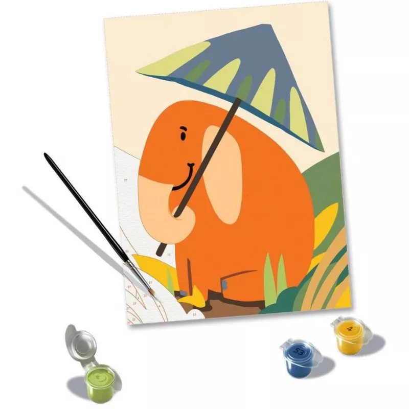 Piešimo rinkinys Ravensburger CreArt Hello Elephant — kūrybinis dažymo rinkinys vaikams