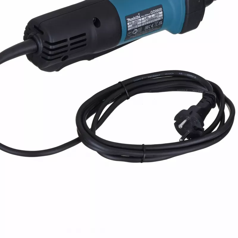Makita GD0600 tiesinis šlifuoklis 25000 aps./min Mėlynas 400 W