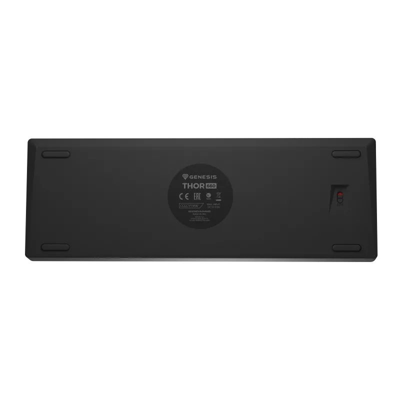 ŽAIDIMŲ KLAVIATŪRA GENESIS THOR 660 G2 US JUODA BELAIDĖ RGB MECHANINĖ GATERON BROWN