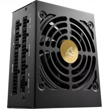 750W Sharkoon Rebel P20 SFX 750W (juoda, 1x 12 kontaktų aukštos galios jungtis, 2x PCIe, kabelių valdymas, 750 vatų)
