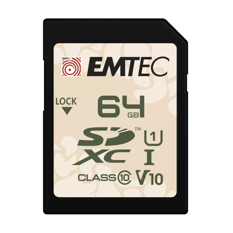 Flash atmintis Emtec 64GB UHS-I SDHC V30/V10 Outdoor