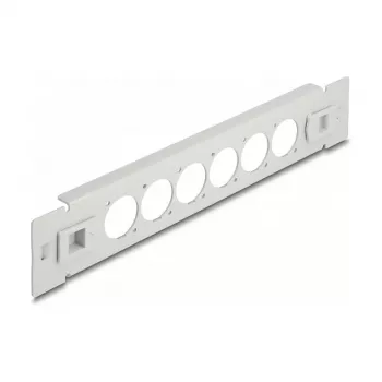 Patch panel DeLOCK 10 colių D tipo 6 prievadų, montavimas be įrankių, pilkas