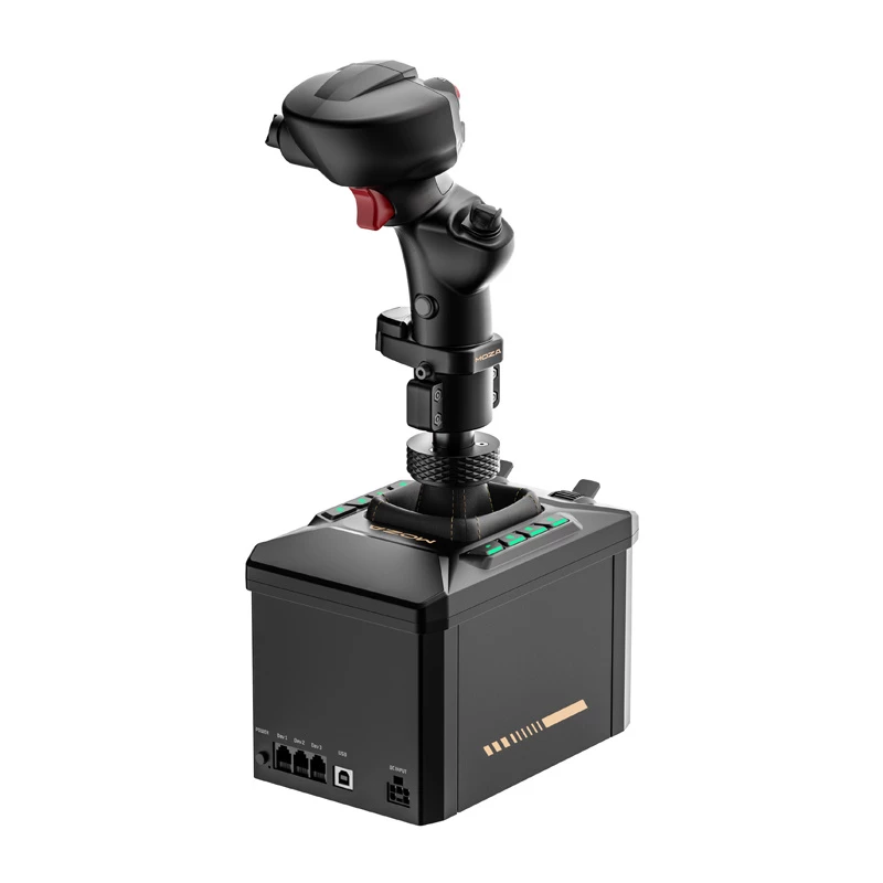 Skrydžių stovo rinkinys MOZA AB6 Flight Simulator — juodos spalvos, ABS, aliuminio ir anglies pluošto konstrukcija, kintamosios srovės maitinimas 110–220 V, maks. 72 W