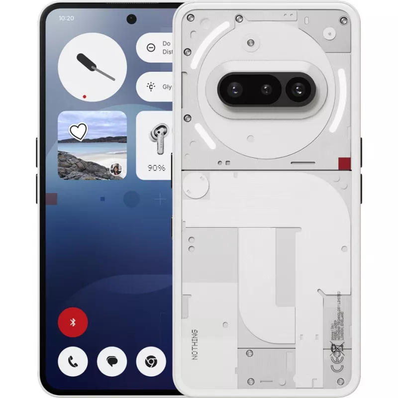 Nothing Phone (3a) 17.2 cm (6.77) Dviguba SIM Android 15 5G USB Type-C 12 GB 256 GB 5000 mAh Balta