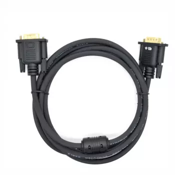 TB VGA-kabelis 15M-15M 1,8 M. Juoda-gold (AKTBXVGAMMG180B)