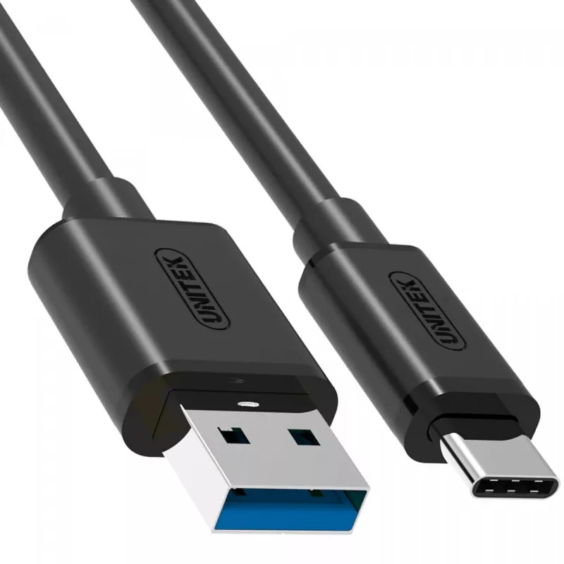 UNITEK Y-C474BK USB kabelis USB 3.2 Gen 1 (3.1 Gen 1) 1 m USB A USB C Juoda