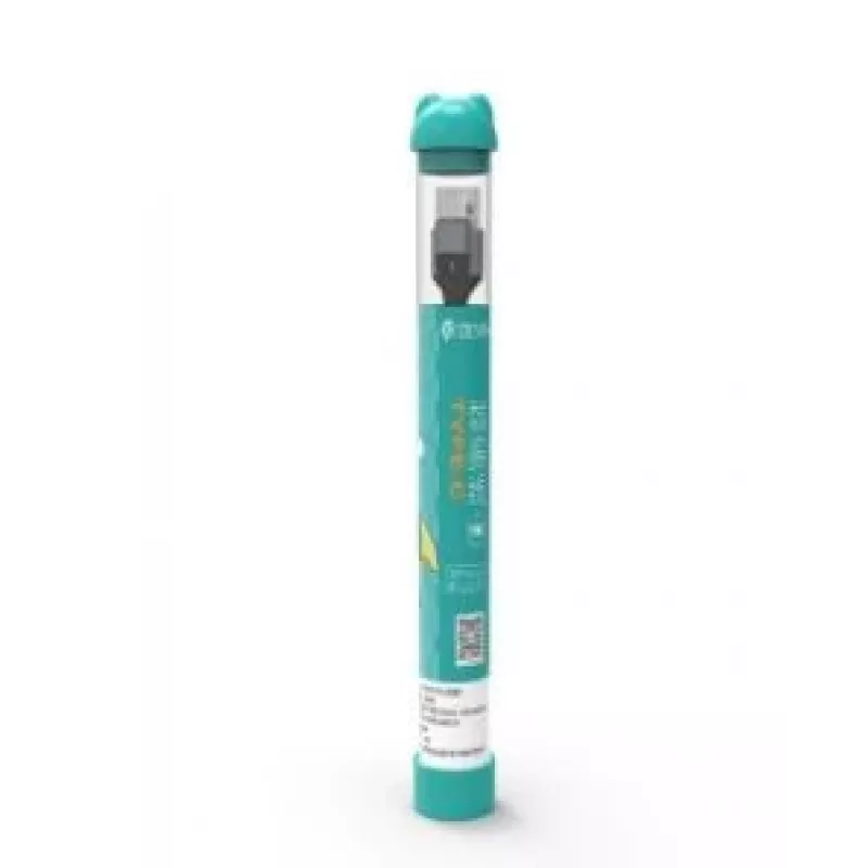 USB Type-C laidas Devia Tube 5V 2A 1m — mėlynas