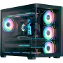 Tower PC Case AEROCOOL P500C EVO-G-BK-v1 su 2 grūdinto stiklo plokštėmis, juodas