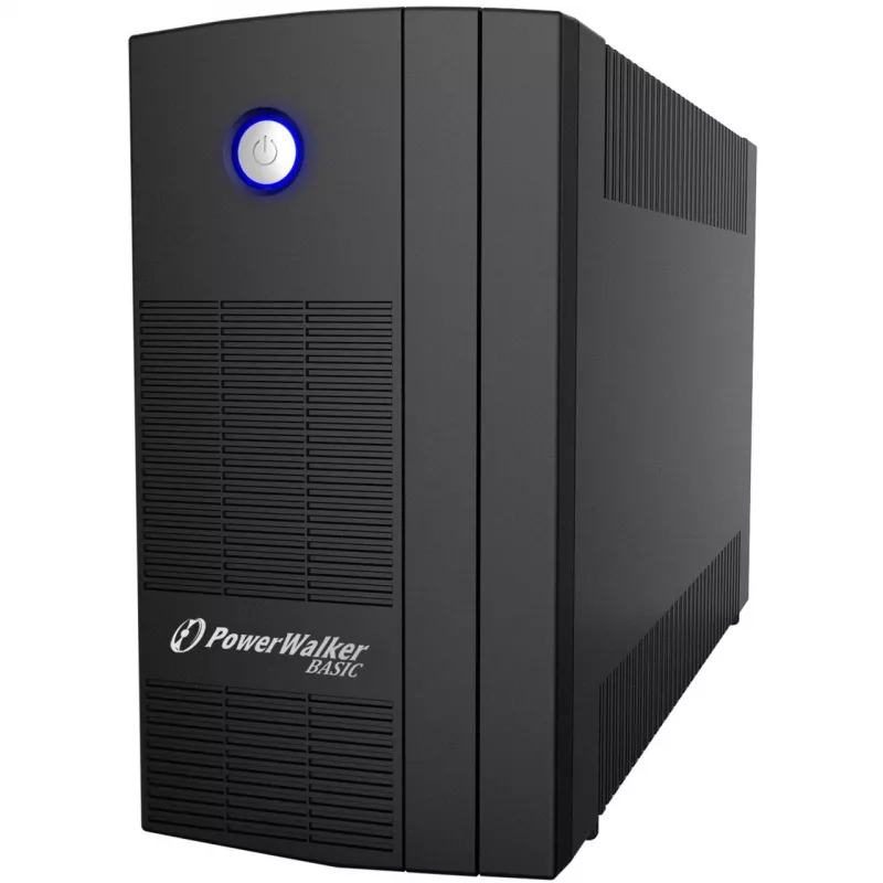 PowerWalker Basic VI 1000 SB Line-Interactive 1000VA 3AC-Outputs bokštinio tipo juodas nepertraukiamo maitinimo šaltinis (UPS) (10121068)
