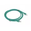 LANBERG Cat5e U/UTP komutacinis kabelis RJ-45 į RJ-45 2 m žalias, CCA 26 AWG, HDPE apvalkalas, 100 MHz