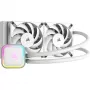 CORSAIR iCUE H100i RGB ELITE procesoriaus skysčio aušinimo sistema 1 vnt. balta 120 mm