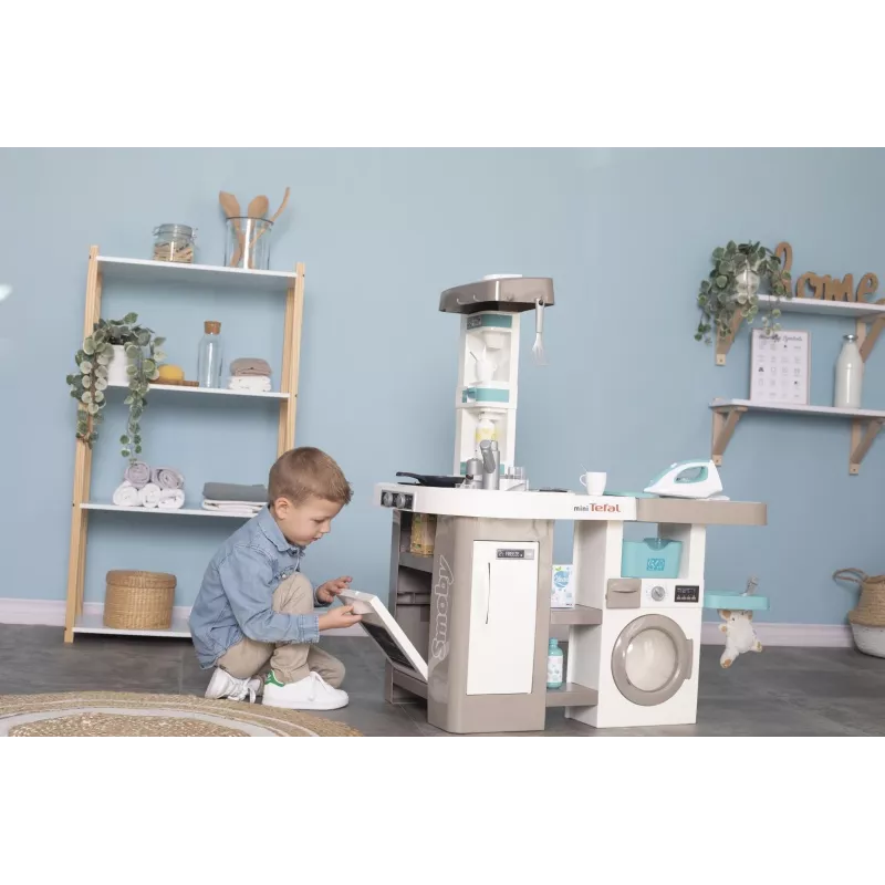 Smoby 311050 žaislinė virtuvėlė su skalbimo zona ir priedais