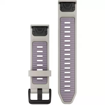 Garmin QuickFit laikrodžio dirželis 20 mm silikoninis Miglos pilkumo/Levandų (010-13391-03)