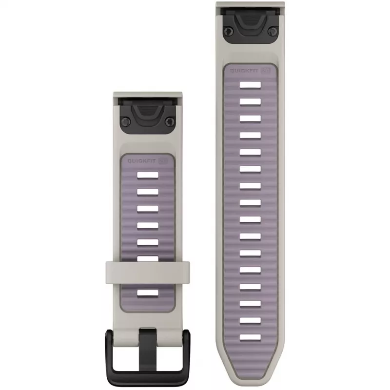 Garmin QuickFit laikrodžio dirželis 20 mm silikoninis Miglos pilkumo/Levandų (010-13391-03)